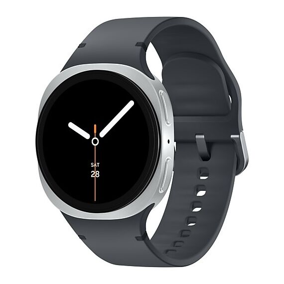 Galaxy Watch8 | 40 мм | Silver | Sport/Graphite | S/M, Размер ремешка : S/M, Тип ремешка : Sport, Размер корпуса : 40 мм, Подключение часов : Bluetooth / Wi-Fi, Цвет ремешка: Graphite, Цвет: Silver